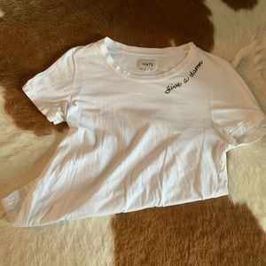 Mate the Label “give a damn” crew white